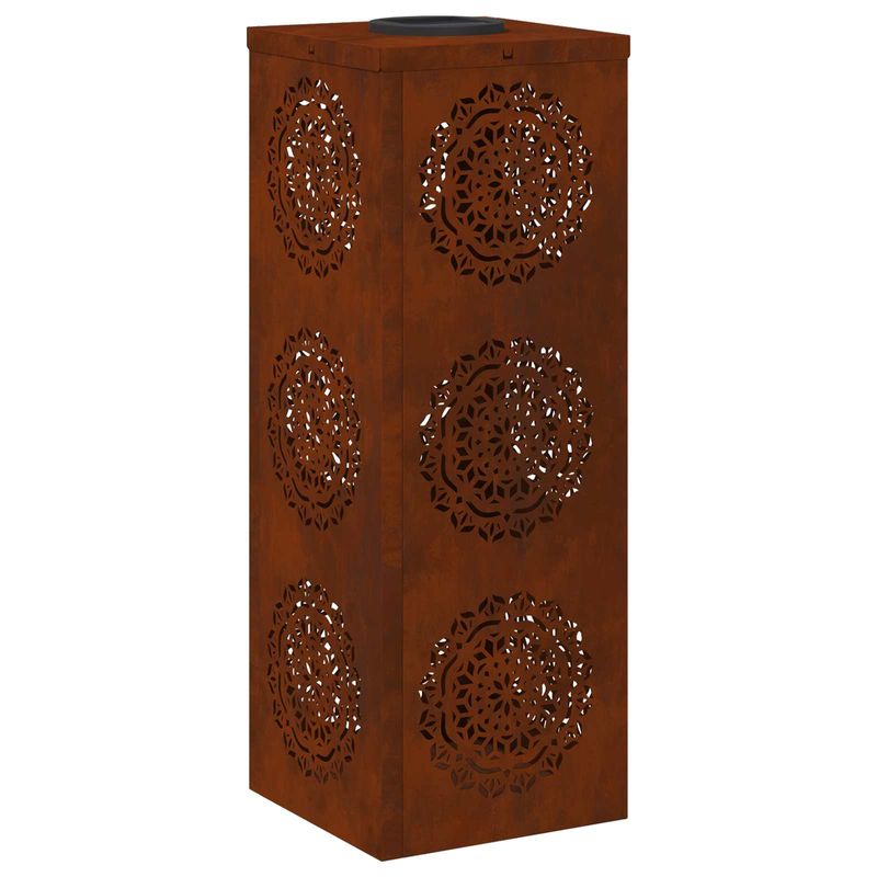 Casa si Gradina - Corpuri si surse de iluminat - Iluminat exterior - Felinare - Lumina LED Solara pentru Alei 2 pcs Otel Corten Otel Corten - Infinity.ro