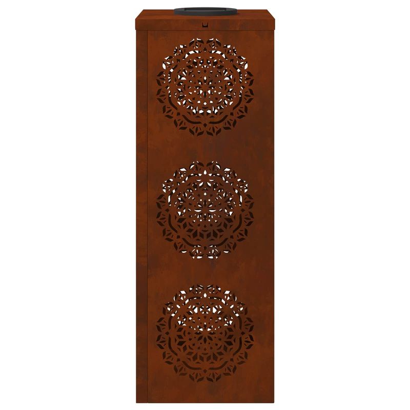 Casa si Gradina - Corpuri si surse de iluminat - Iluminat exterior - Felinare - Lumina LED Solara pentru Alei 2 pcs Otel Corten Otel Corten - Infinity.ro