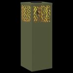 Casa si Gradina - Corpuri si surse de iluminat - Iluminat exterior - Felinare - Lumina LED Solara pentru Alei Herringbone 2 pcs Verde masliniu - Infinity.ro