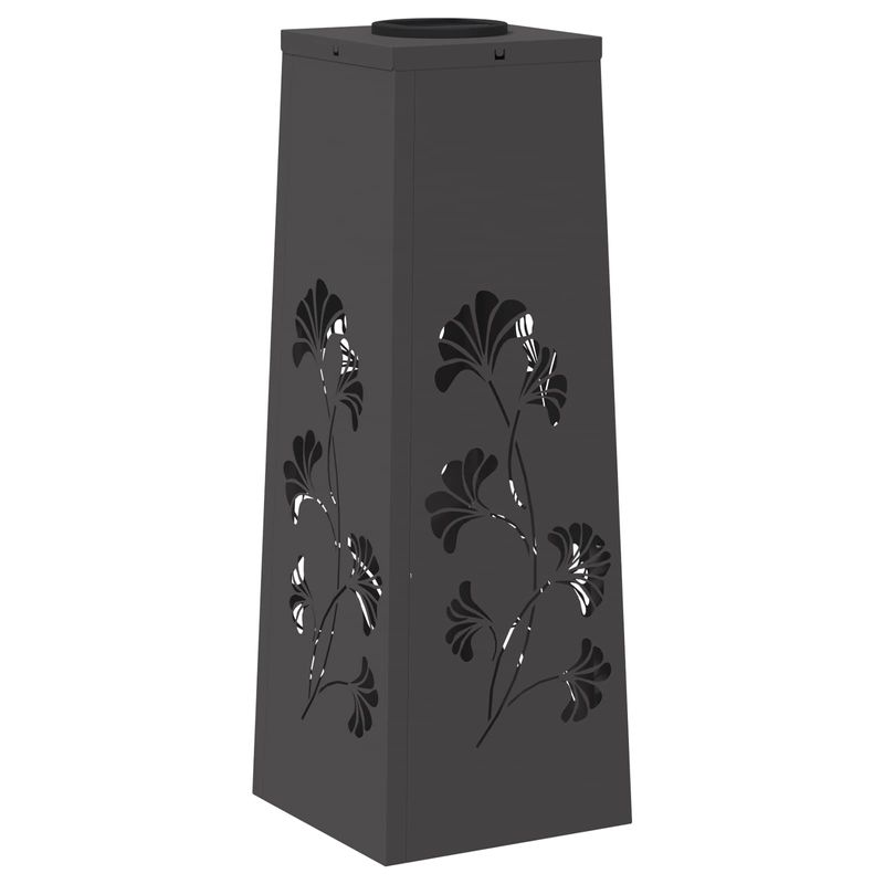 Casa si Gradina - Corpuri si surse de iluminat - Iluminat exterior - Felinare - Lumina LED Solara pentru Alei 2 pcs Negru Otel laminat la rece - Infinity.ro