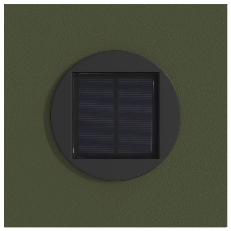 Casa si Gradina - Corpuri si surse de iluminat - Iluminat exterior - Felinare - Lumina LED Solara pentru Alei 2 pcs Verde masliniu - Infinity.ro