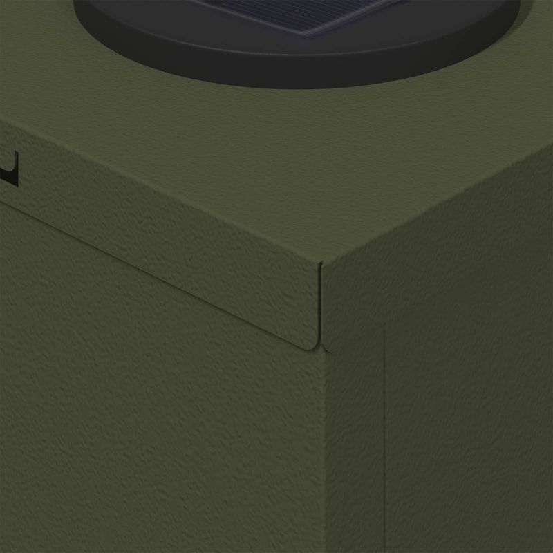 Casa si Gradina - Corpuri si surse de iluminat - Iluminat exterior - Felinare - Lumina LED Solara pentru Alei 2 pcs Verde masliniu - Infinity.ro