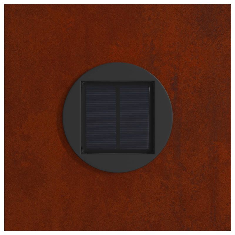 Casa si Gradina - Corpuri si surse de iluminat - Iluminat exterior - Felinare - Lumina LED Solara pentru Alei 2 pcs Otel Corten Otel Corten - Infinity.ro