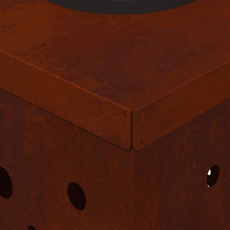 Casa si Gradina - Corpuri si surse de iluminat - Iluminat exterior - Felinare - Lumina LED Solara pentru Alei 2 pcs Otel Corten Otel Corten - Infinity.ro