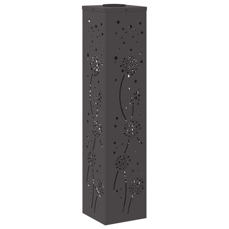 Casa si Gradina - Corpuri si surse de iluminat - Iluminat exterior - Felinare - Lumina LED Solara pentru Alei 2 pcs Negru Otel laminat la rece - Infinity.ro