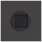 Casa si Gradina - Corpuri si surse de iluminat - Iluminat exterior - Felinare - Lumina LED Solara pentru Alei 2 pcs Negru Otel laminat la rece - Infinity.ro