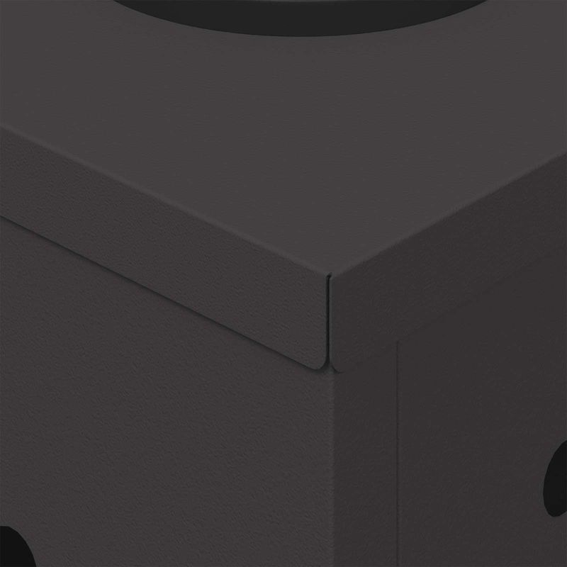 Casa si Gradina - Corpuri si surse de iluminat - Iluminat exterior - Felinare - Lumina LED Solara pentru Alei 2 pcs Negru Otel laminat la rece - Infinity.ro