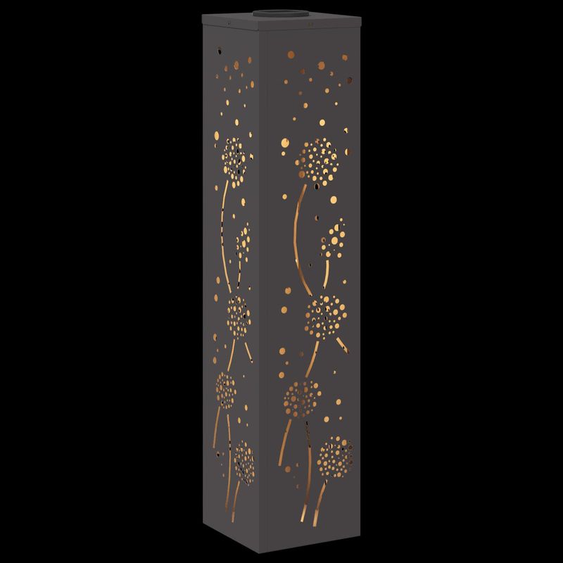 Casa si Gradina - Corpuri si surse de iluminat - Iluminat exterior - Felinare - Lumina LED Solara pentru Alei 2 pcs Negru Otel laminat la rece - Infinity.ro