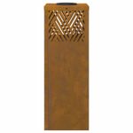 Casa si Gradina - Corpuri si surse de iluminat - Iluminat exterior - Felinare - Lumina LED Solara pentru Alei 2 pcs Otel Corten Otel Corten - Infinity.ro