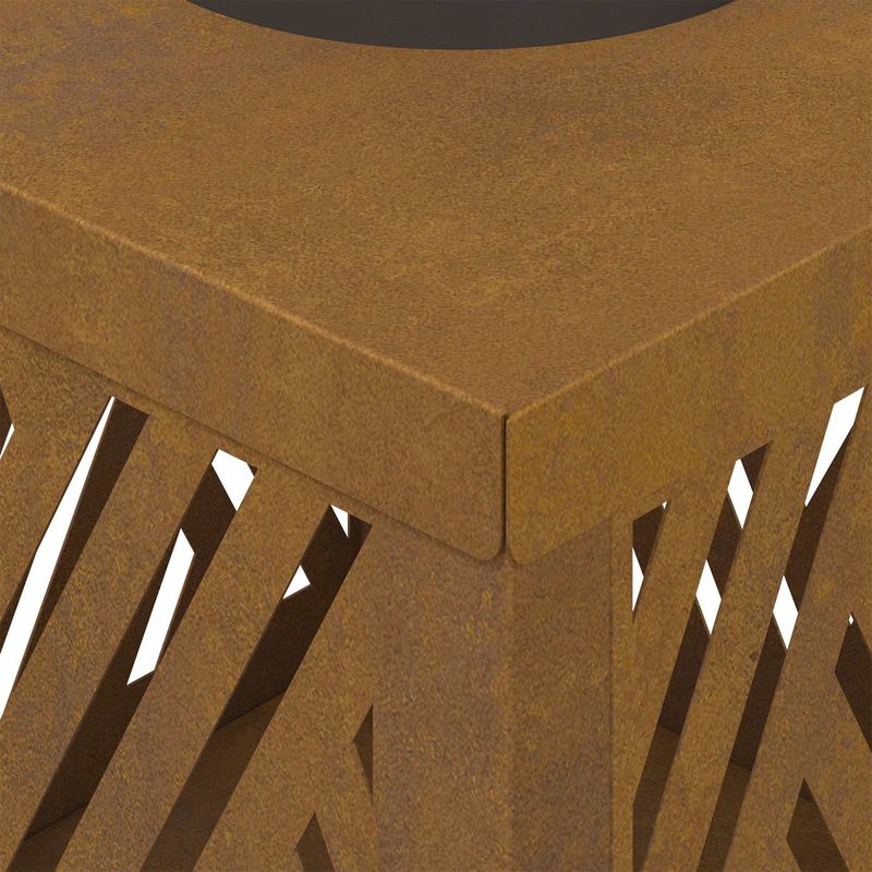 Casa si Gradina - Corpuri si surse de iluminat - Iluminat exterior - Felinare - Lumina LED Solara pentru Alei 2 pcs Otel Corten Otel Corten - Infinity.ro