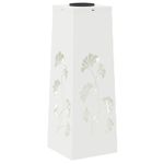 Casa si Gradina - Corpuri si surse de iluminat - Iluminat exterior - Felinare - Lumina LED Solara pentru Alei 2 pcs Alb Otel laminat la rece - Infinity.ro