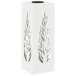 Casa si Gradina - Corpuri si surse de iluminat - Iluminat exterior - Felinare - Lumina LED Solara pentru Alei 2 pcs Alb Otel laminat la rece - Infinity.ro
