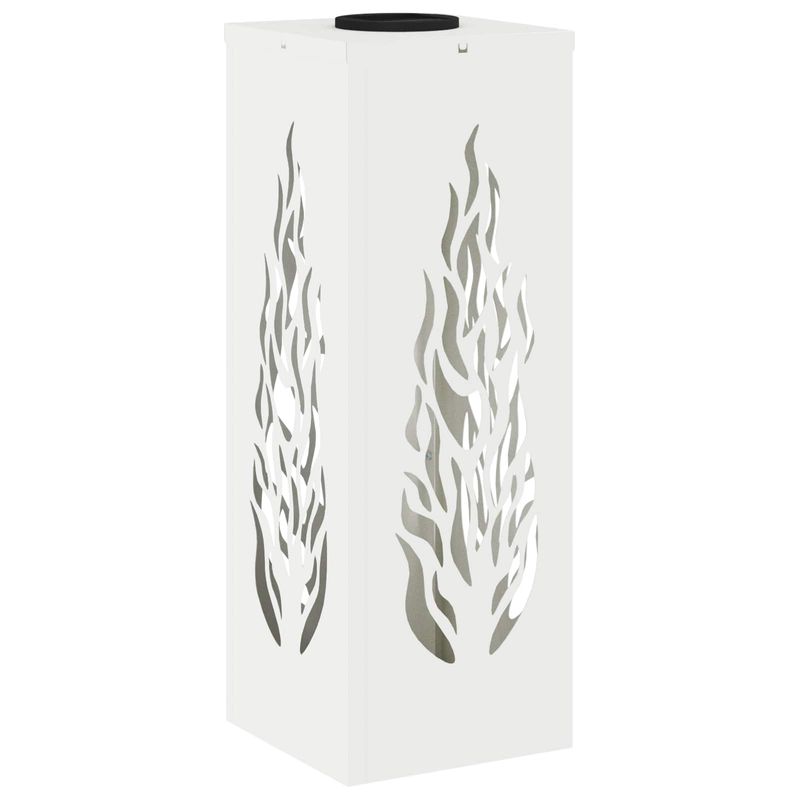 Casa si Gradina - Corpuri si surse de iluminat - Iluminat exterior - Felinare - Lumina LED Solara pentru Alei 2 pcs Alb Otel laminat la rece - Infinity.ro