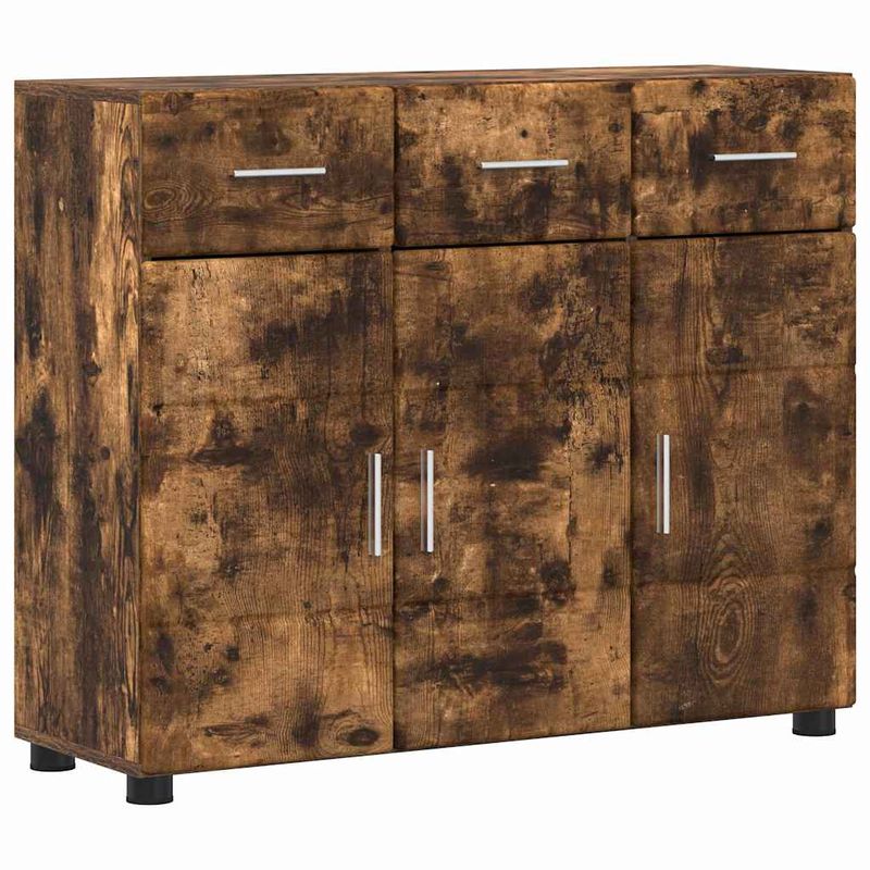 Casa si Gradina - Mobilier - Seturi de mobilier - Seturi living - Bufet cu Raft Stejar fumuriu 88,5 x 30,5 x 73 cm Lemn compozit - Infinity.ro