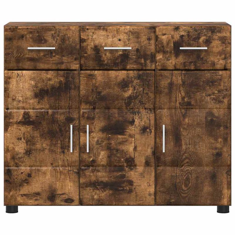 Casa si Gradina - Mobilier - Seturi de mobilier - Seturi living - Bufet cu Raft Stejar fumuriu 88,5 x 30,5 x 73 cm Lemn compozit - Infinity.ro