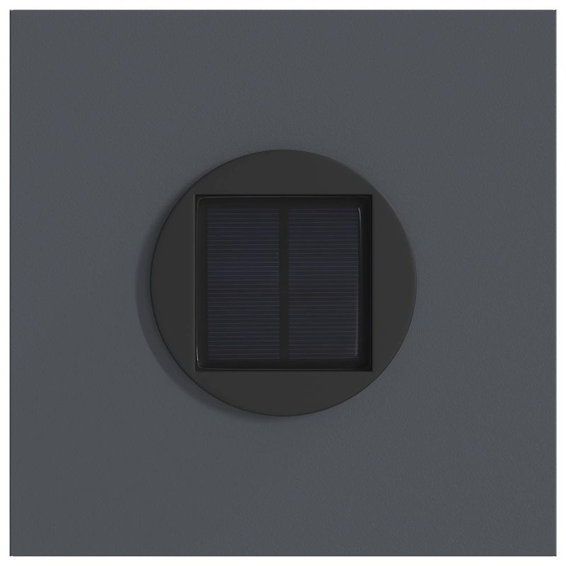 Casa si Gradina - Corpuri si surse de iluminat - Iluminat exterior - Felinare - Lumina LED Solara pentru Alei 2 pcs Antracit - Infinity.ro