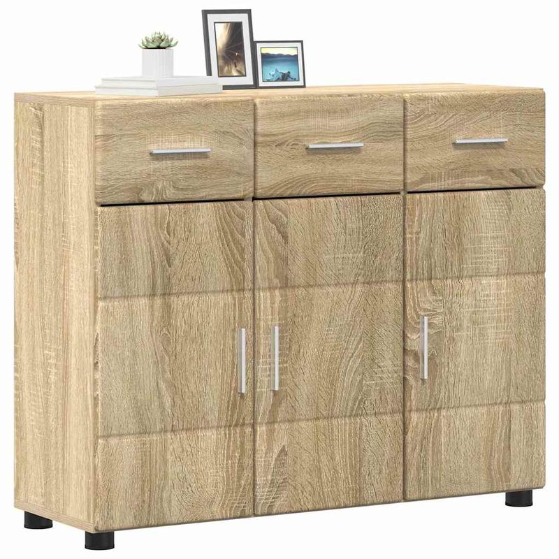 Casa si Gradina - Mobilier - Seturi de mobilier - Seturi living - Bufet cu Raft Stejar Sonoma 88,5 x 30,5 x 73 cm Lemn compozit - Infinity.ro