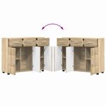 Casa si Gradina - Mobilier - Seturi de mobilier - Seturi living - Bufet cu Raft Stejar Sonoma 88,5 x 30,5 x 73 cm Lemn compozit - Infinity.ro
