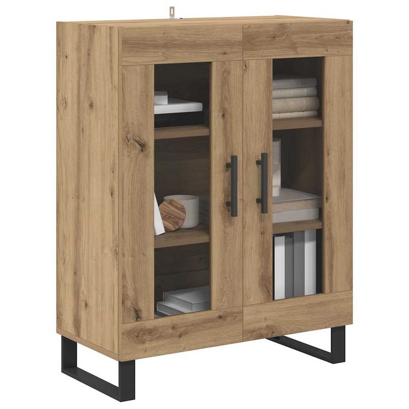 Casa si Gradina - Mobilier - Comode si corpuri - Comode - Bufet Stejar Artizanal 69,5 x 34 x 90 cm Lemn compozit - Infinity.ro