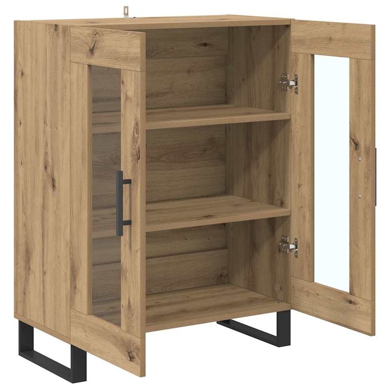 Casa si Gradina - Mobilier - Comode si corpuri - Comode - Bufet Stejar Artizanal 69,5 x 34 x 90 cm Lemn compozit - Infinity.ro