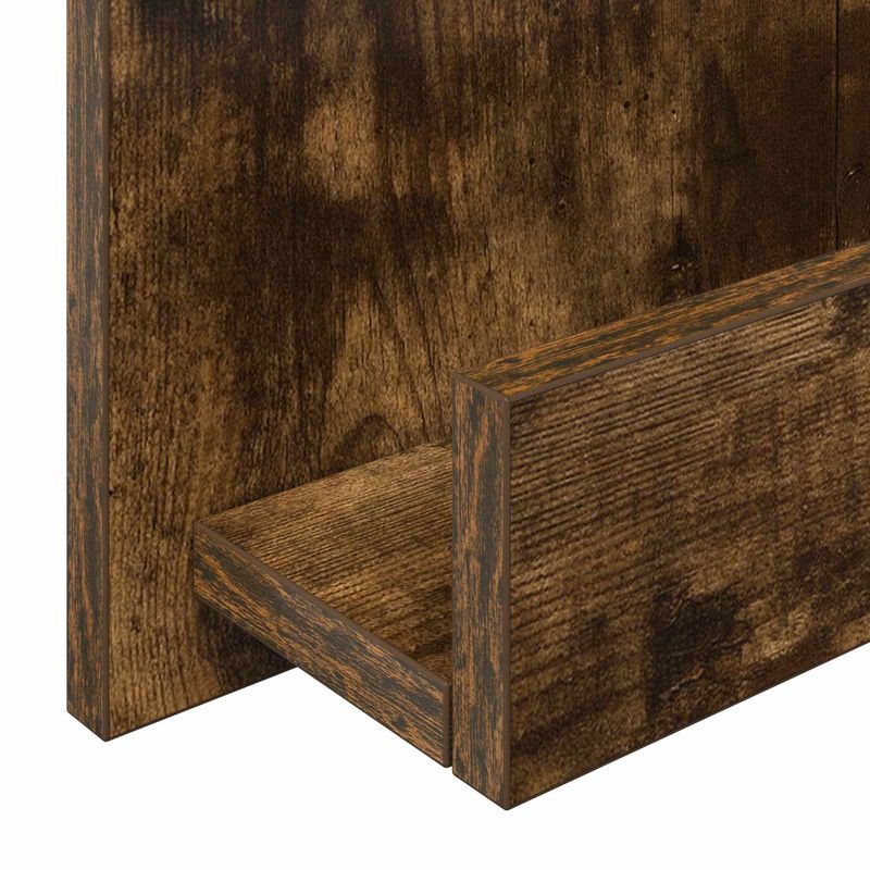 Casa si Gradina - Mobilier - Biblioteci si rafturi - Rafturi - Raft pentru reviste cu Raft Stejar fumuriu 51 x 11 x 102 cm - Infinity.ro