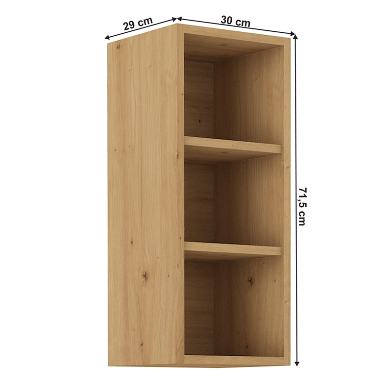 Casa si Gradina - Mobilier - Dulapuri si sifoniere - Dulapuri - Dulap superior cu raft, stejar artizan, LULA 30 G-72 OTW - Infinity.ro