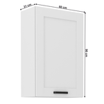 Casa si Gradina - Mobilier - Dulapuri si sifoniere - Dulapuri - Dulap superior, alb, LULA 60 G-90 1F - Infinity.ro