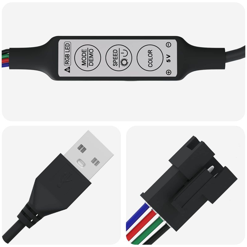 Casa si Gradina - Electrice - Cabluri electrice si conductori - Banda LED 4 pcs Negru si transparent 250 x 0,8 x 0,3 cm - Infinity.ro