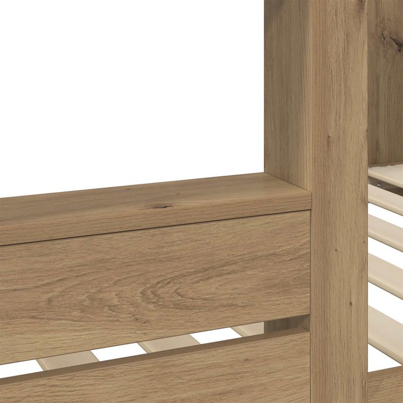Casa si Gradina - Mobilier - Paturi si accesorii - Paturi - Pat Etajat pentru Copii Stejar Artizanal 75 x 190 cm - Infinity.ro