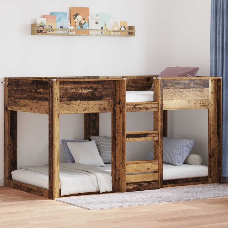 Casa si Gradina - Mobilier - Paturi si accesorii - Paturi - Pat Etajat pentru Copii Lemn vechi 80 x 200 cm Lemn compozit - Infinity.ro
