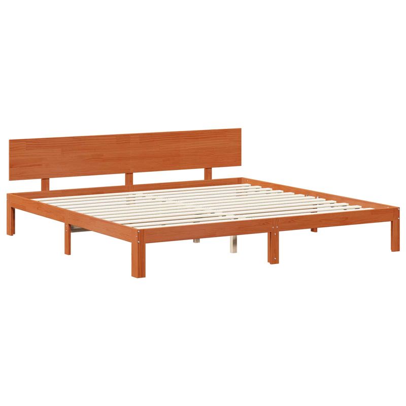Casa si Gradina - Mobilier - Paturi si accesorii - Paturi - Cadru de pat Maroniu cerat 180 x 200 cm Lemn de pin masiv - Infinity.ro