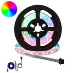 Casa si Gradina - Corpuri si surse de iluminat - Benzi LED - Banda LED 4 pcs Negru si transparent 75 x 0,8 x 0,3 cm - Infinity.ro