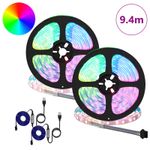 Casa si Gradina - Corpuri si surse de iluminat - Benzi LED - Banda LED 4 pcs Negru si transparent 470 x 0,8 x 0,3 cm - Infinity.ro