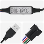 Casa si Gradina - Corpuri si surse de iluminat - Benzi LED - Banda LED 4 pcs Negru si transparent 470 x 0,8 x 0,3 cm - Infinity.ro