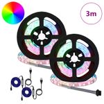 Casa si Gradina - Electrice - Cabluri electrice si conductori - Banda LED 4 pcs Negru si transparent 75 x 0,8 x 0,3 cm - Infinity.ro