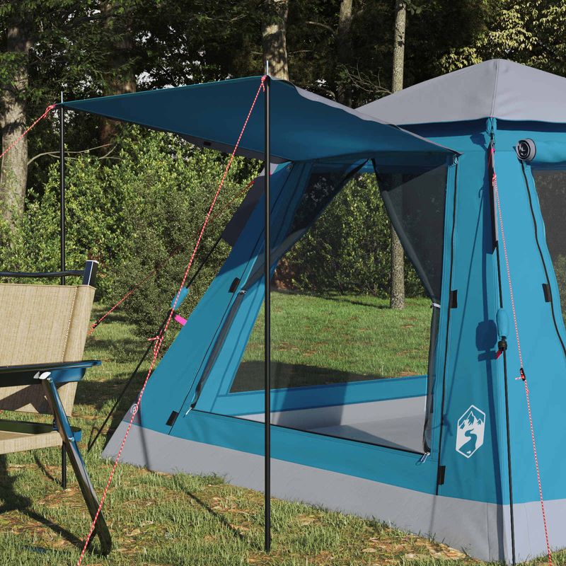 Sport si Outdoor - Camping - Corturi camping - Cort Instant cu depozitare albastru 205 x 205 x 143 cm Otel - Infinity.ro