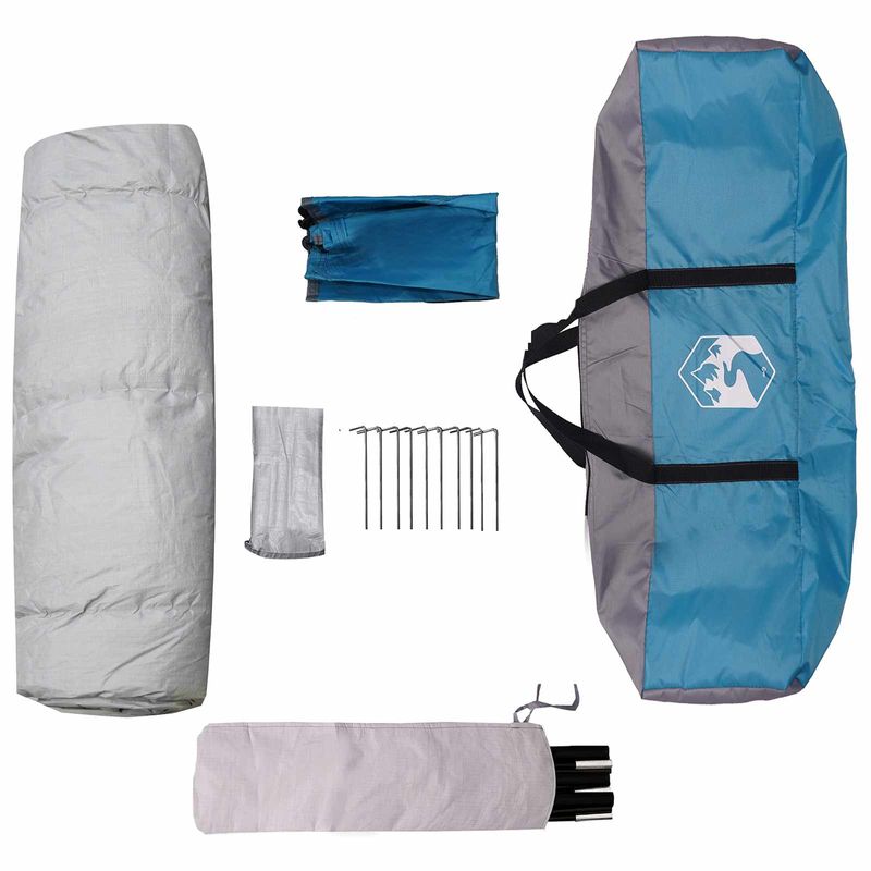 Sport si Outdoor - Camping - Corturi camping - Cort Instant cu depozitare albastru 205 x 205 x 143 cm Otel - Infinity.ro
