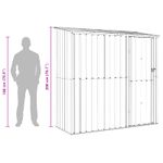 Casa si Gradina - Gradina si terasa - Casute de gradina - Magazii pentru gradina Maro 203 x 85,5 x 200 cm Metal - Infinity.ro