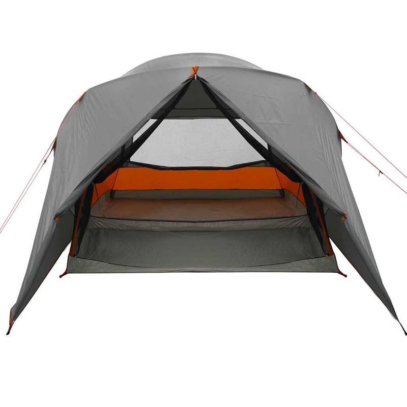 Sport si Outdoor - Camping - Corturi camping - Cort cu dome cu acoperis Gri si Portocalie 455 x 252 x 178 cm - Infinity.ro