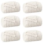 Casa si Gradina - Textile si covoare - Lenjerii de pat - Cearceafuri de pat - Paturi 6 pcs Crem 150 x 130 cm Molton - Infinity.ro