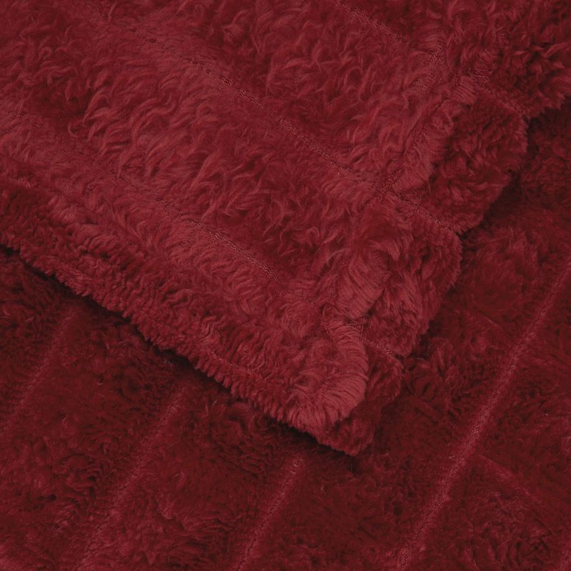 Casa si Gradina - Textile si covoare - Lenjerii de pat - Cearceafuri de pat - Patura Rosu Bordeaux 150 x 130 cm Molton - Infinity.ro