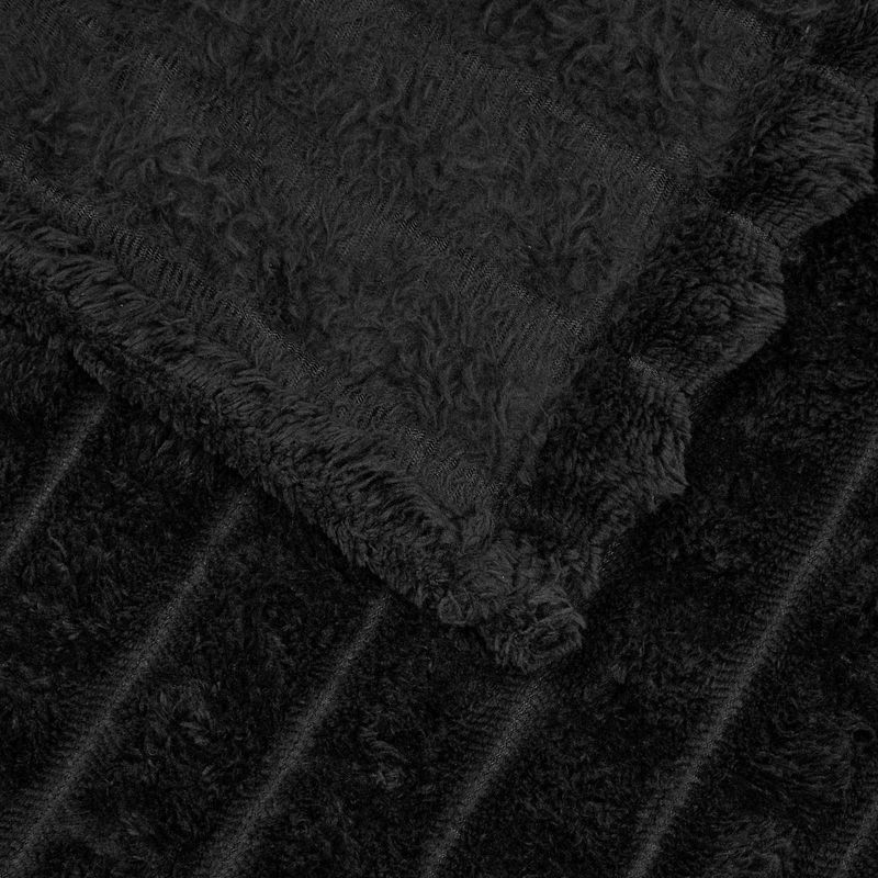 Casa si Gradina - Textile si covoare - Lenjerii de pat - Cearceafuri de pat - Paturi 6 pcs Negru 270 x 240 cm Molton - Infinity.ro