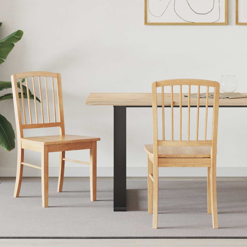 Casa si Gradina - Mobilier - Scaune si fotolii - Scaune - Scaune de dining 2 pcs natural 50 x 52,5 x 91 cm - Infinity.ro