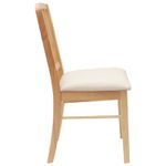 Casa si Gradina - Mobilier - Scaune si fotolii - Scaune - Scaune de dining 2 pcs natural 50 x 52,5 x 91 cm - Infinity.ro