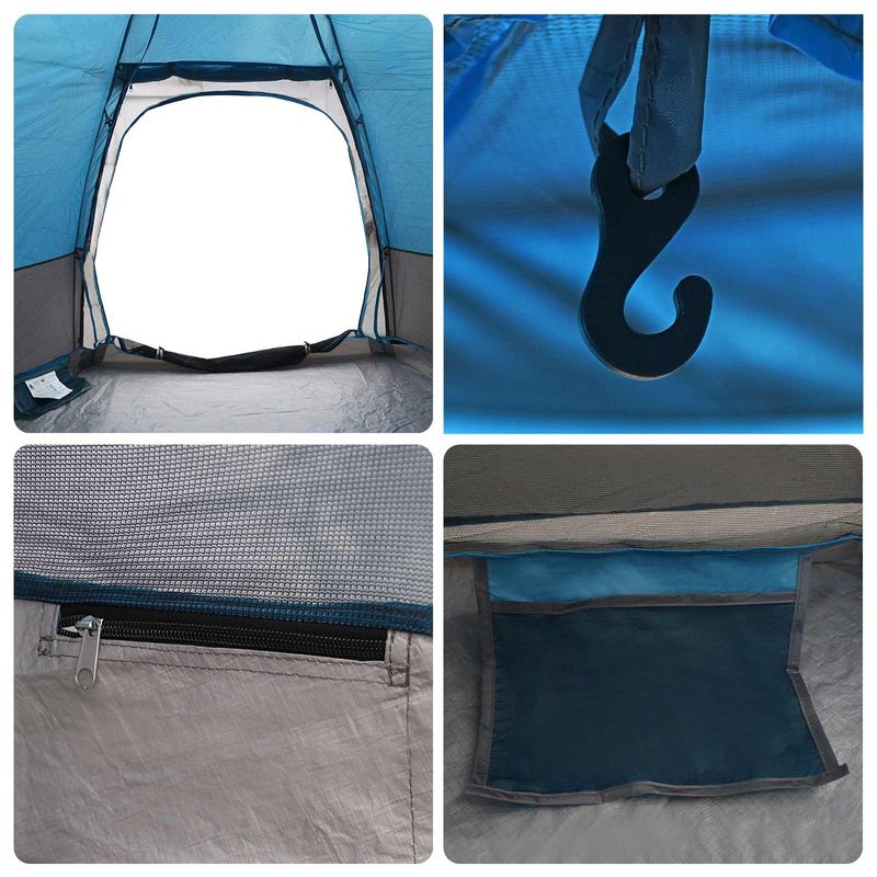 Sport si Outdoor - Camping - Corturi camping - Cort Instant cu depozitare albastru 280 x 280 x 160 cm Otel - Infinity.ro