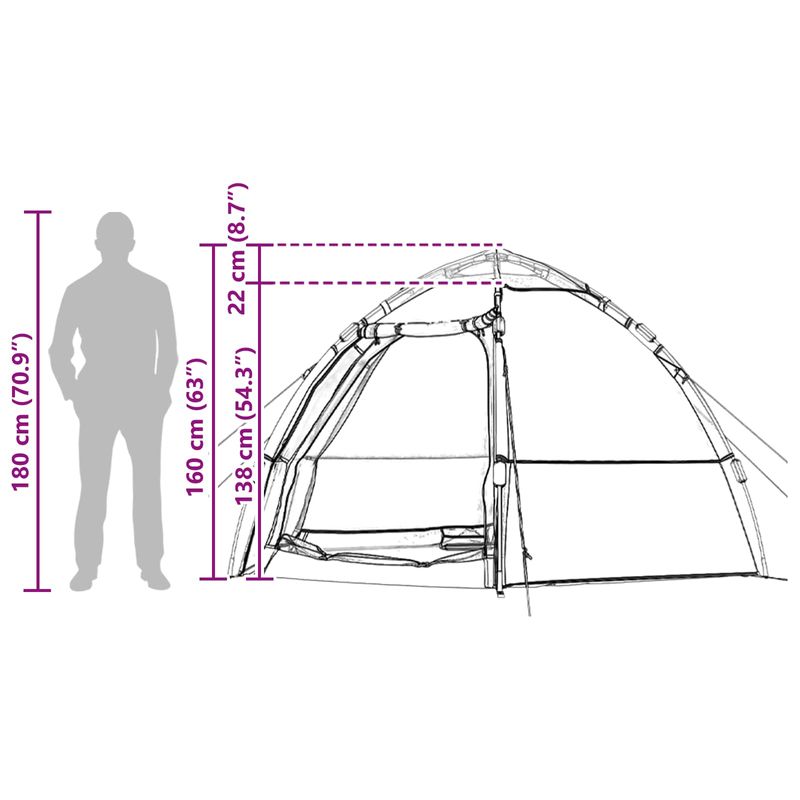 Sport si Outdoor - Camping - Corturi camping - Cort Instant cu depozitare albastru 280 x 280 x 160 cm Otel - Infinity.ro