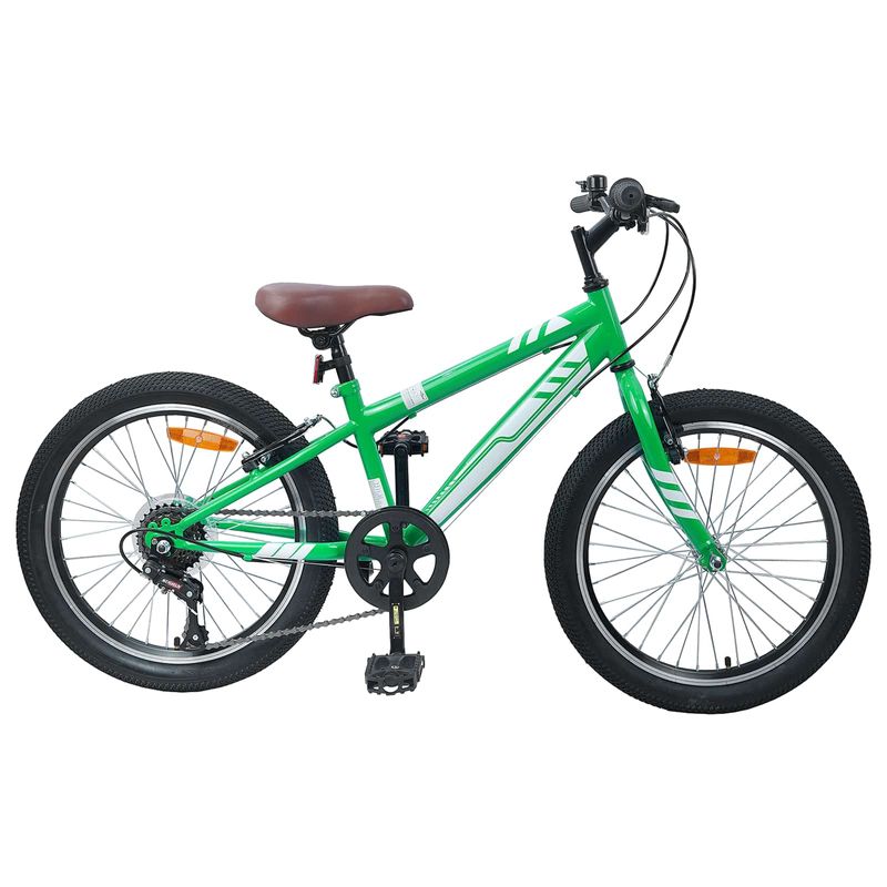 Sport si Outdoor - Ciclism - Biciclete pentru adulti - De oras - Bicicleta Montana 20 Inci 6-Speed pentru 5-8 ani Verde - Infinity.ro