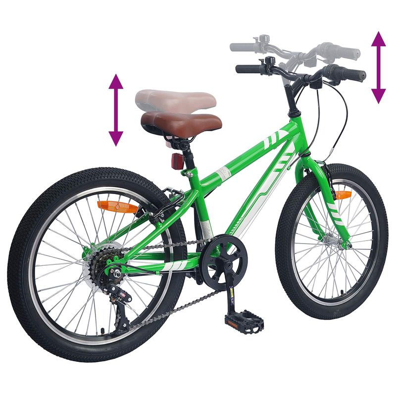 Sport si Outdoor - Ciclism - Biciclete pentru adulti - De oras - Bicicleta Montana 20 Inci 6-Speed pentru 5-8 ani Verde - Infinity.ro