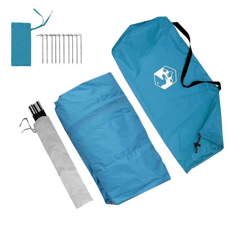 Sport si Outdoor - Camping - Corturi camping - Cort pentru Caravane cu acoperis albastru 410 x 275 x 245 cm - Infinity.ro