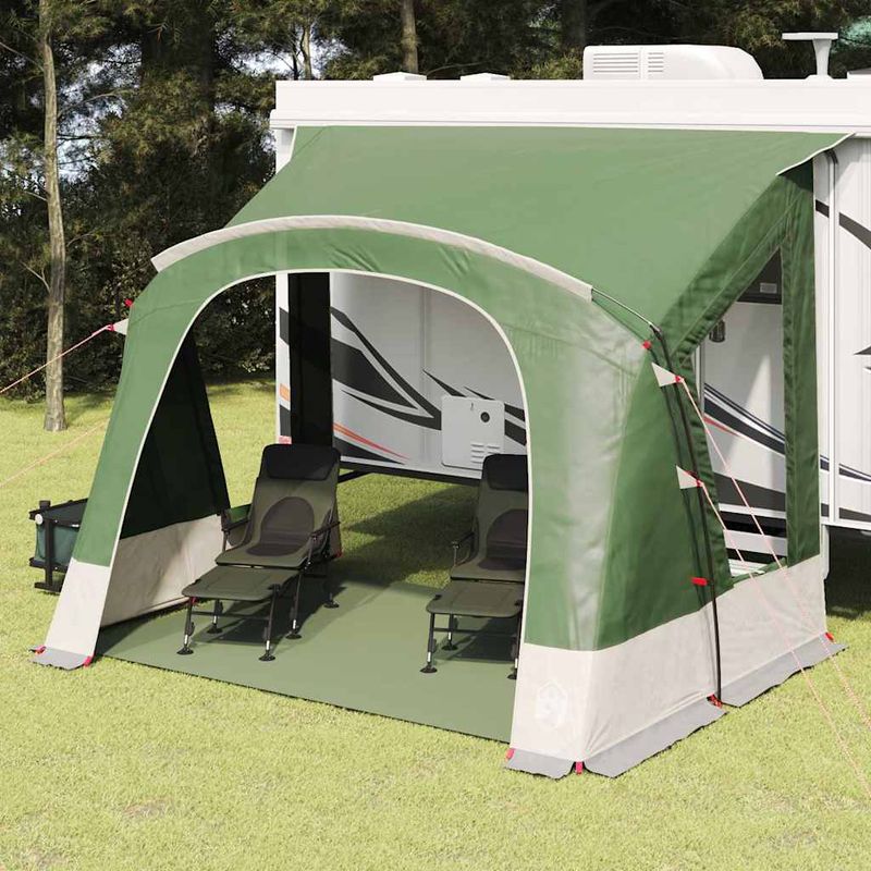 Sport si Outdoor - Camping - Corturi camping - Cort pentru Caravane cu acoperis Verde 252 x 245 x 245 cm - Infinity.ro